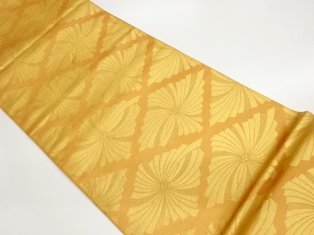 変わり菱模様織出し袋帯